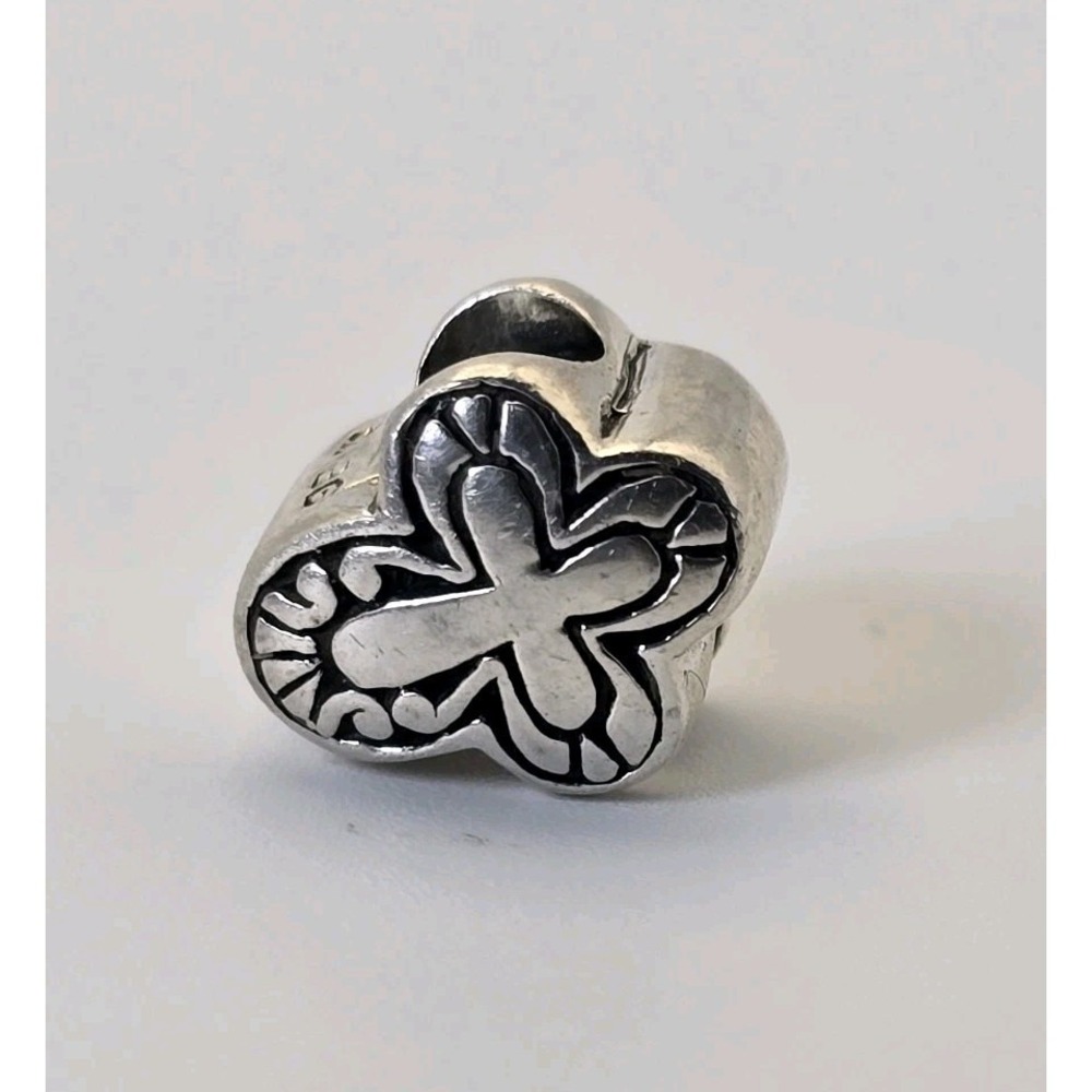 Sterling Silver Cross Charm 925 Religious Bead Spacer Christian Bracelet
